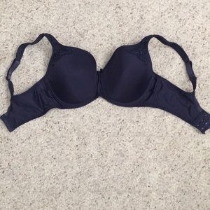 Navy blue bra. Size 32F. Fitfully Yours brand.